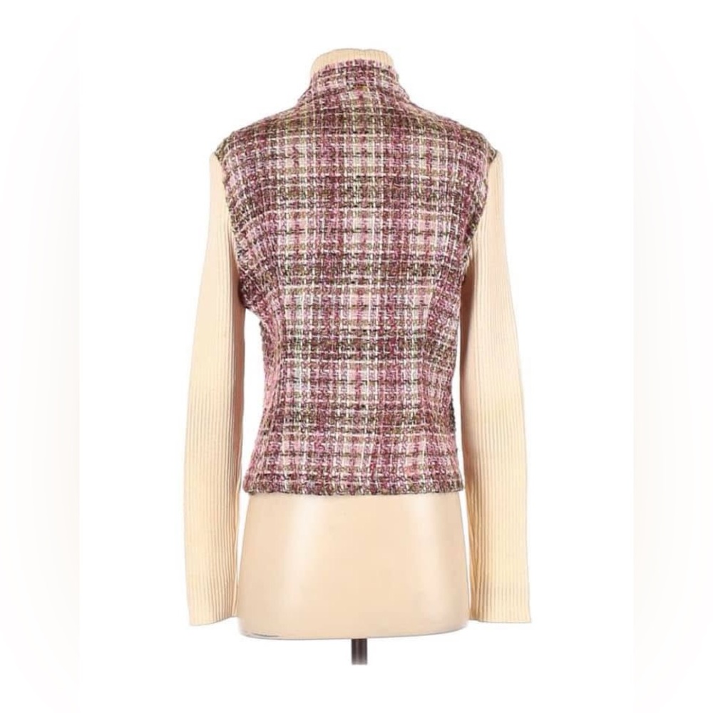 ST JOHN SPORT size M pink tweed jacket in great condition - Picture 2 of 8